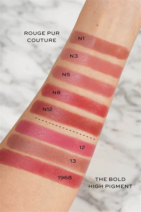 ysl tinte volupte swatch|ysl rouge lipstick swatches.